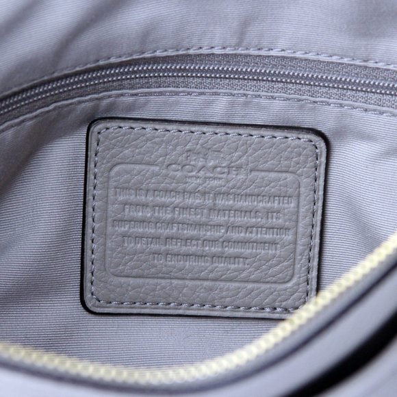 Coach Taupe Leather Purse Handbag Satchel/ NWOT - Picture 4 of 8